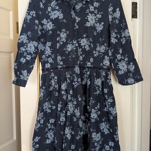GAP Navy Blue Floral Dress
